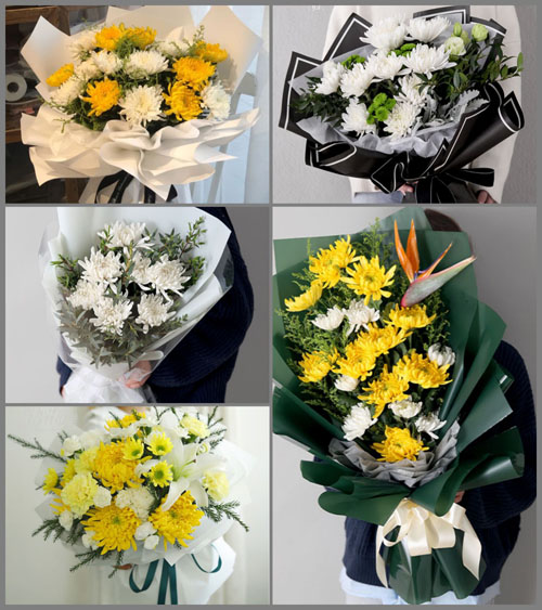 广东梅州市五华县双华镇黄径村白事花束代送